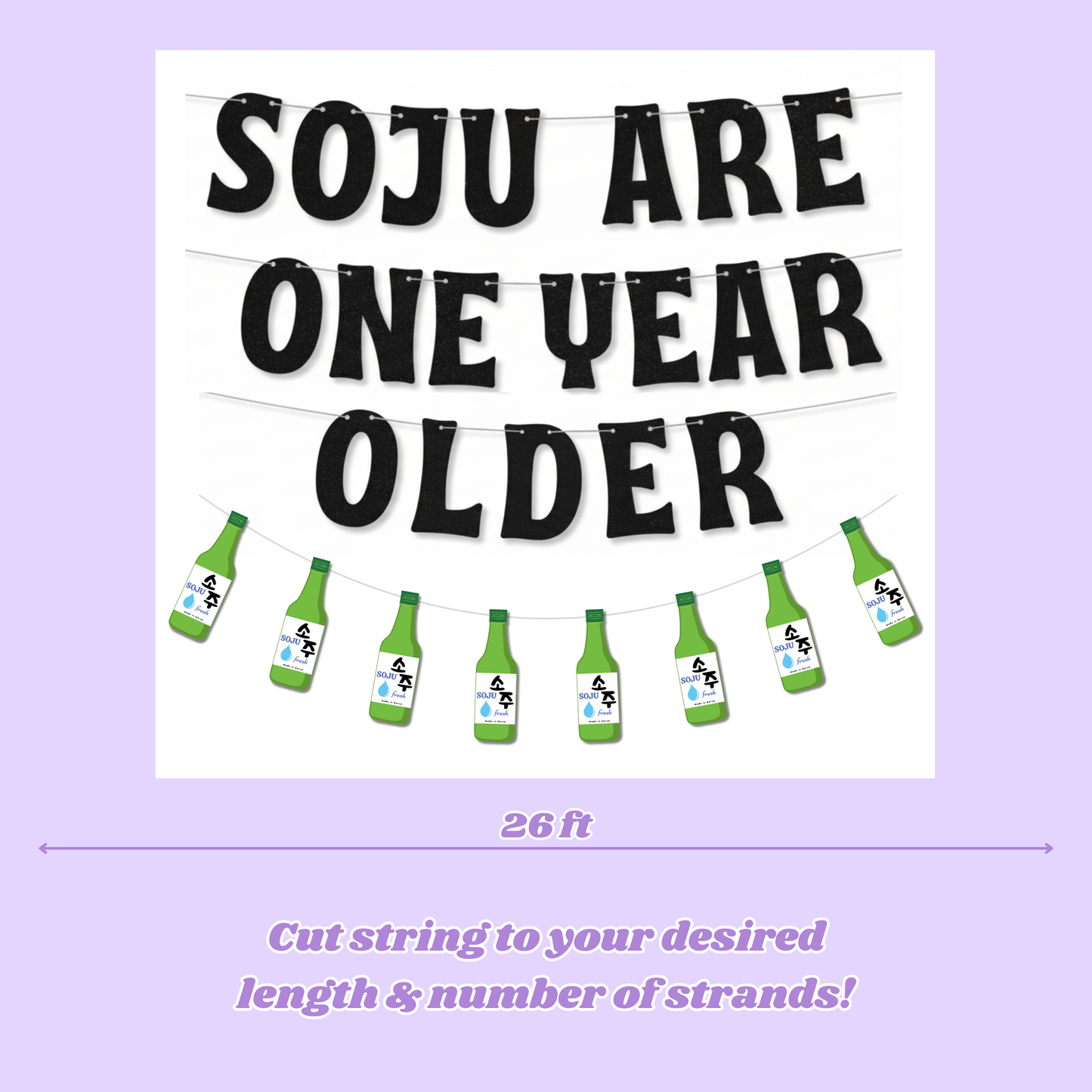 Soju Birthday Banner