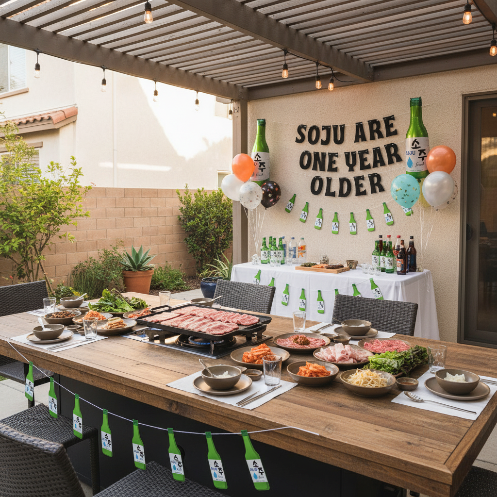 Soju Bottle Banner