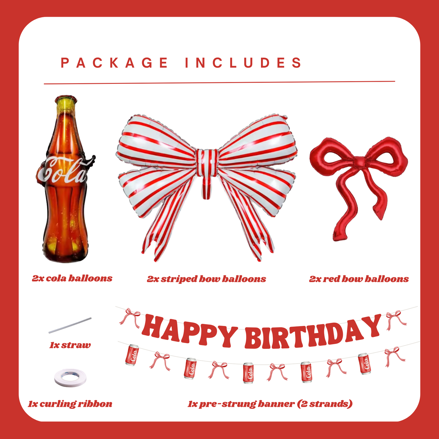 Cola Birthday Set