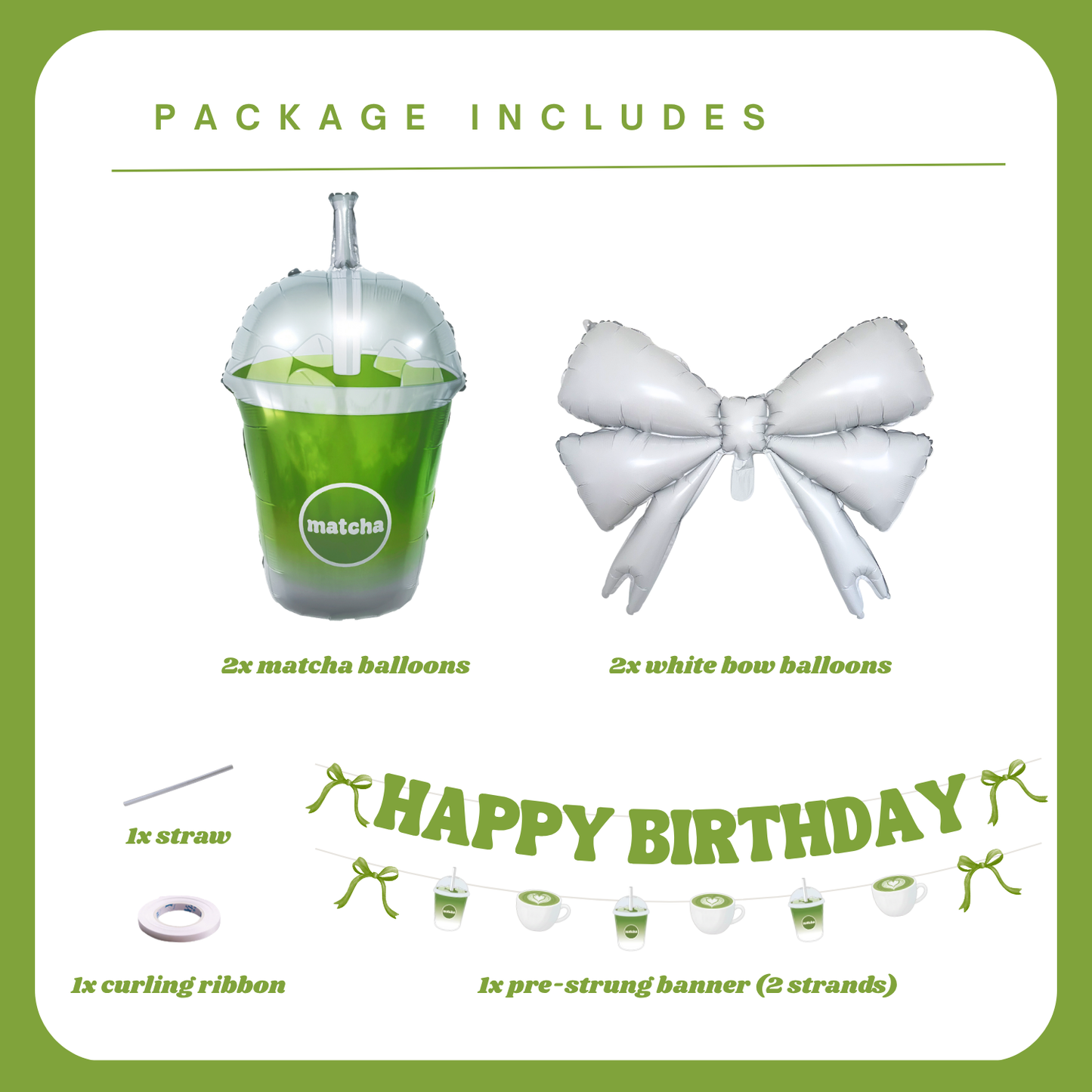 Matcha Birthday Set